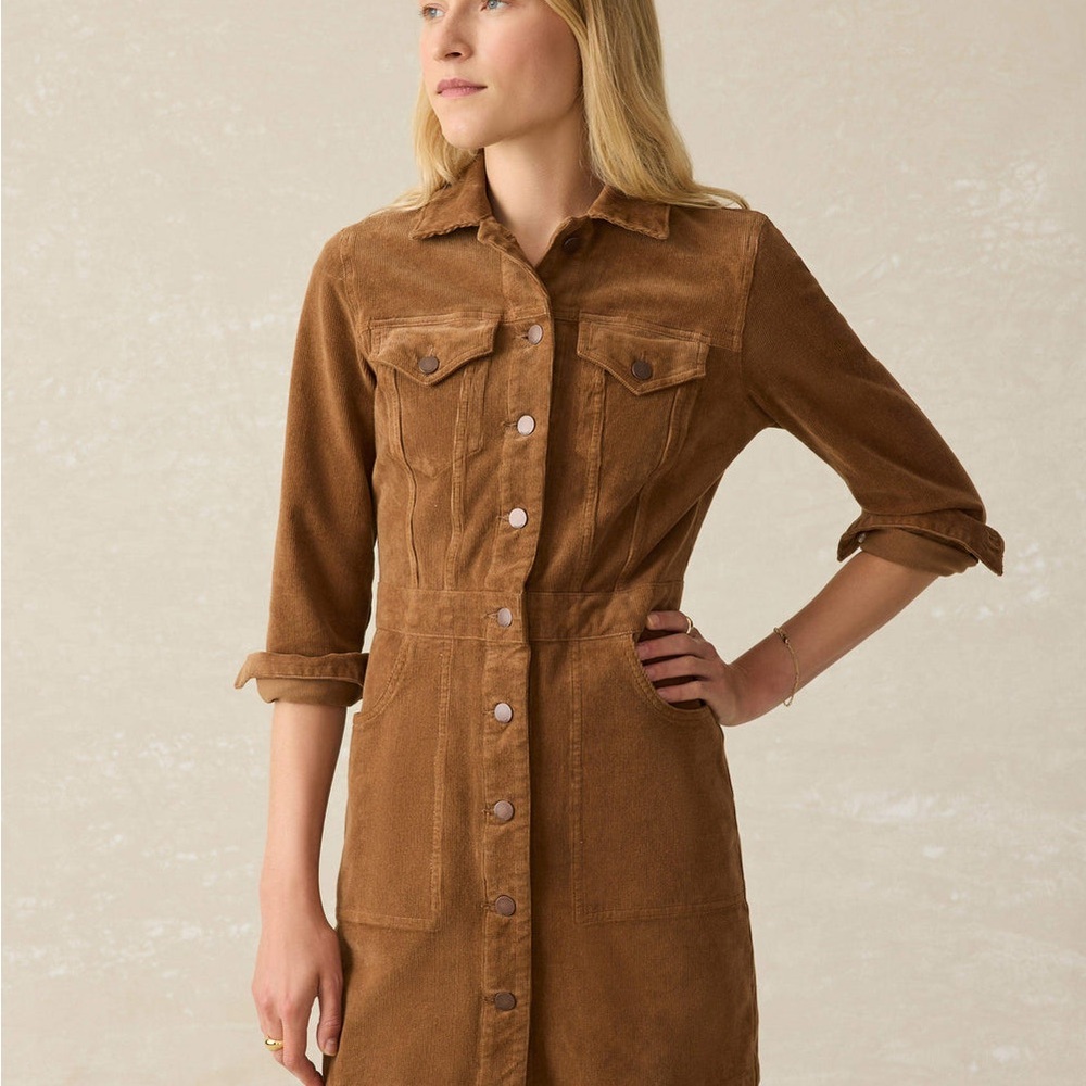 Faherty Softstretch Cord Michelle Dress